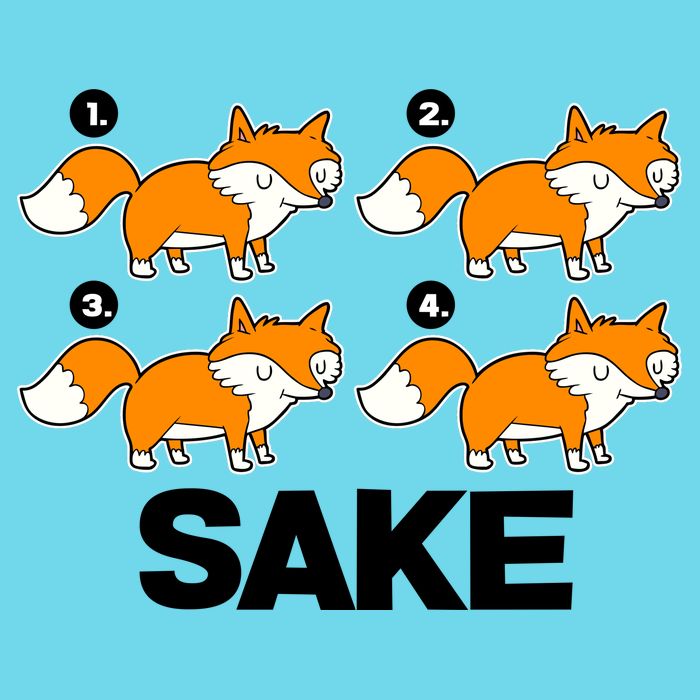Four Fox Sake Button