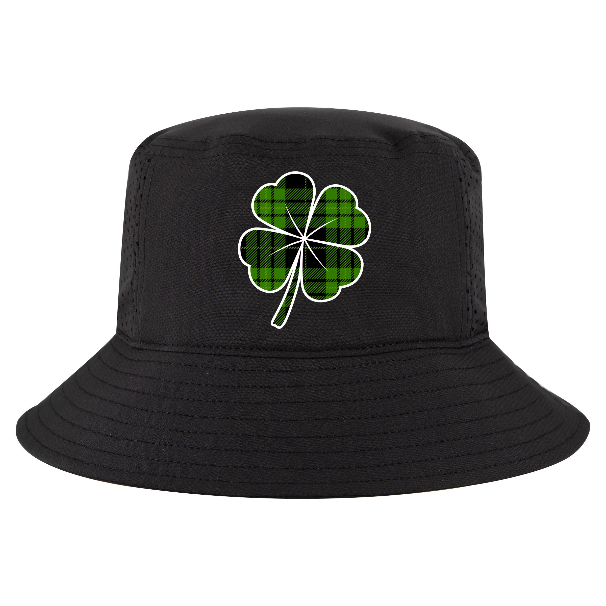 Four Leaf Clover Plaid Cool Comfort Performance Bucket Hat
