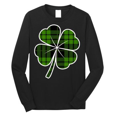 Four Leaf Clover Plaid Long Sleeve Shirt