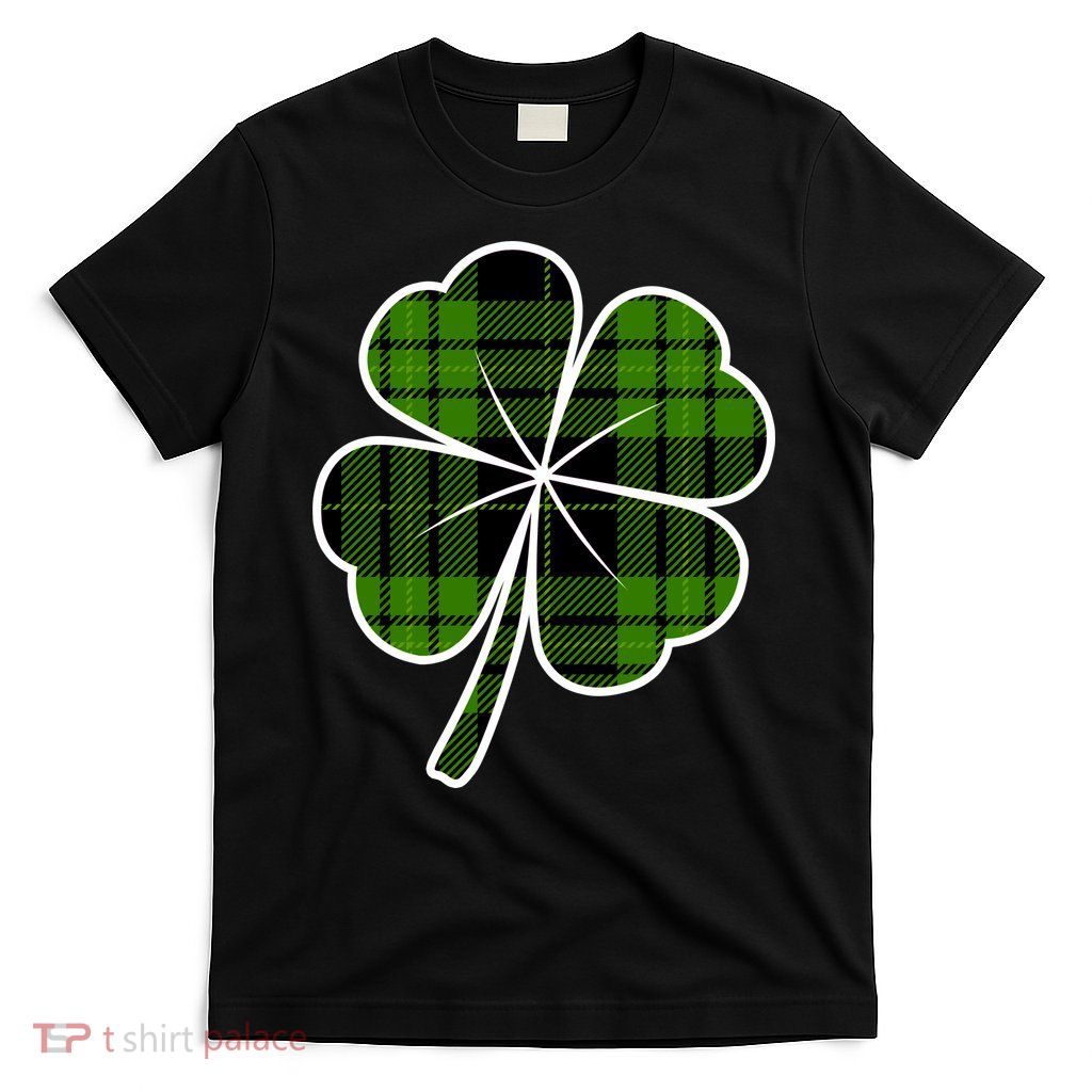Four Leaf Clover Plaid T-Shirt