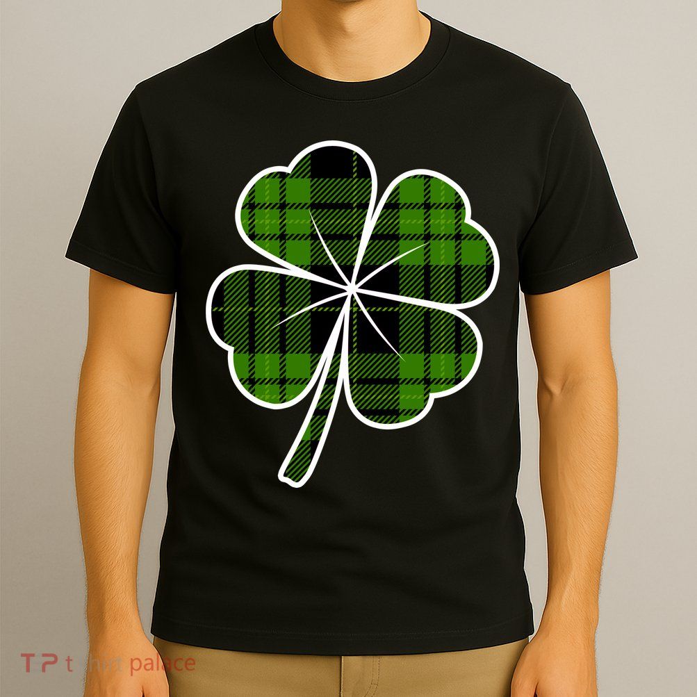 Four Leaf Clover Plaid T-Shirt