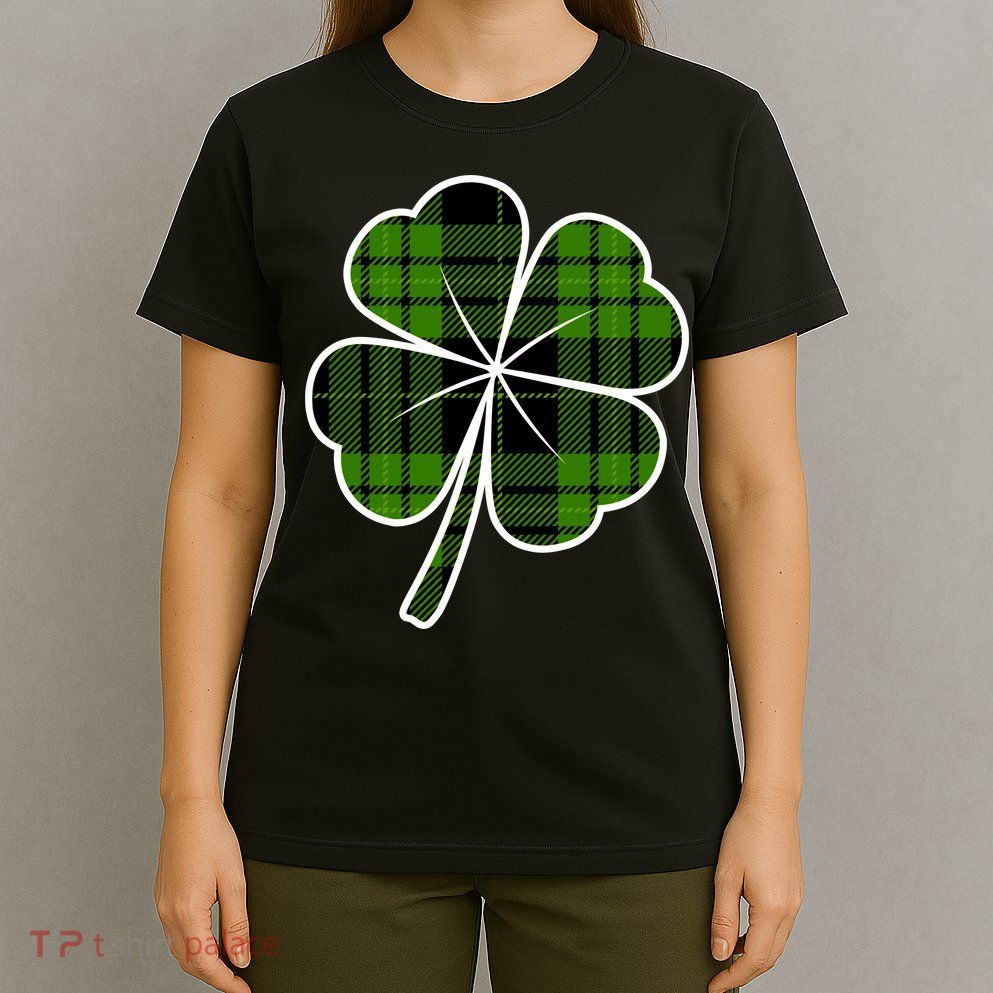 Four Leaf Clover Plaid T-Shirt