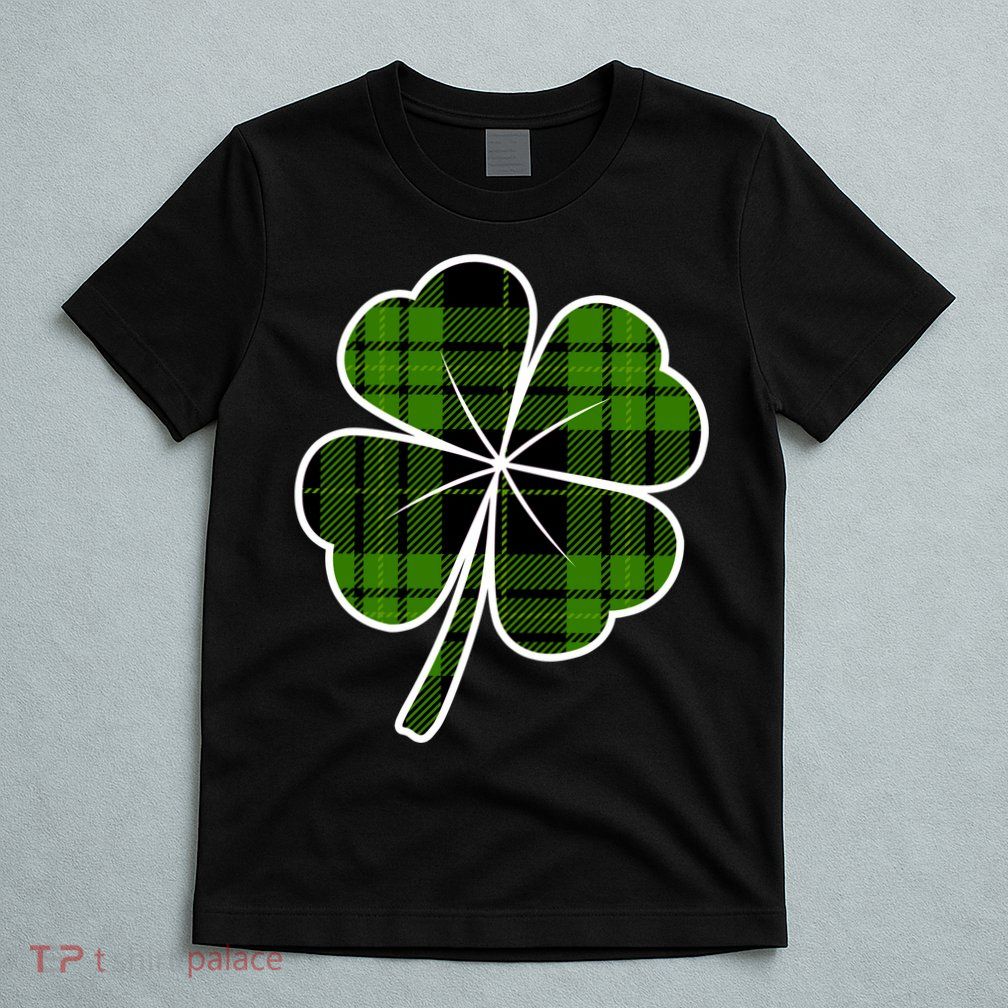 Four Leaf Clover Plaid T-Shirt