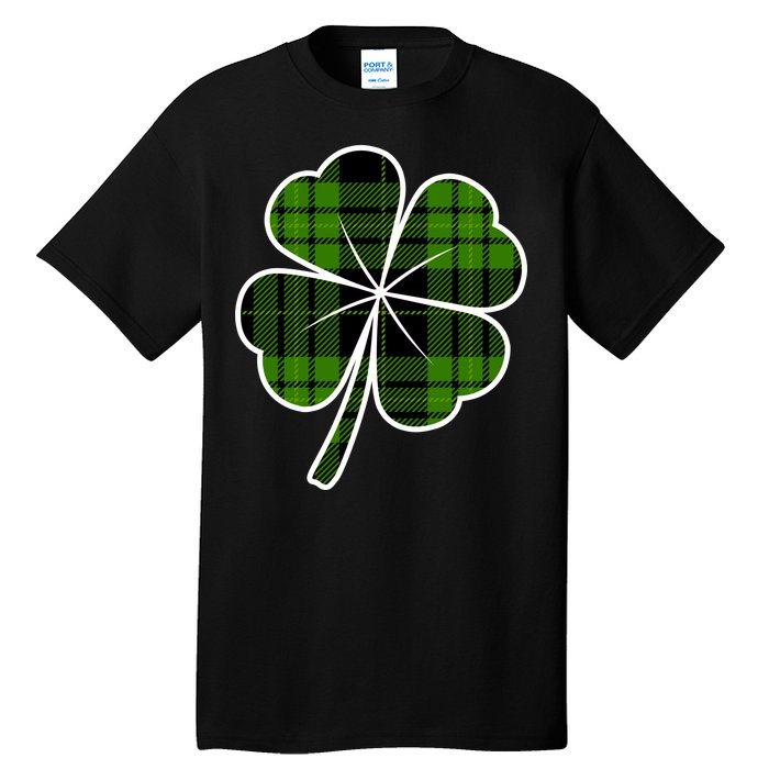 Four Leaf Clover Plaid Tall T-Shirt