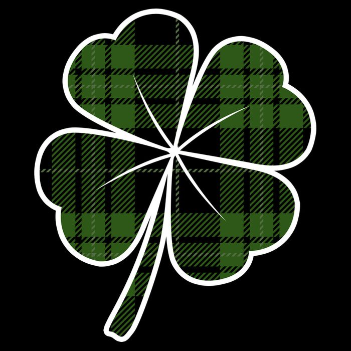 Four Leaf Clover Plaid Mug