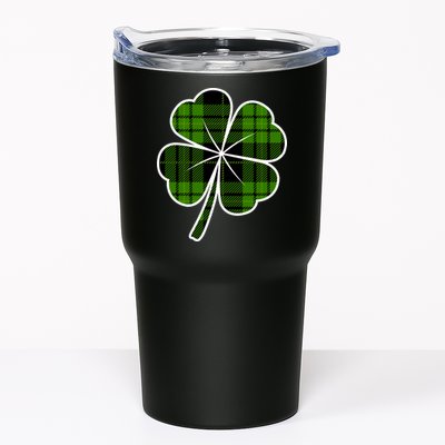 Four Leaf Clover Plaid Tumbler
