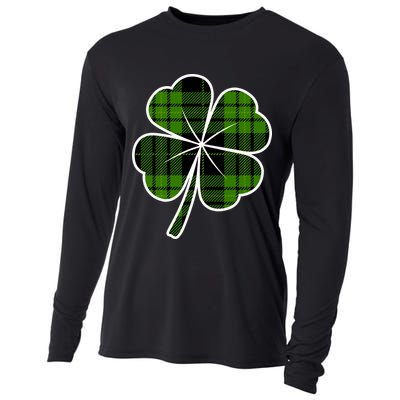 Four Leaf Clover Plaid Cooling Performance Long Sleeve Crew