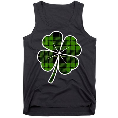 Four Leaf Clover Plaid Tank Top