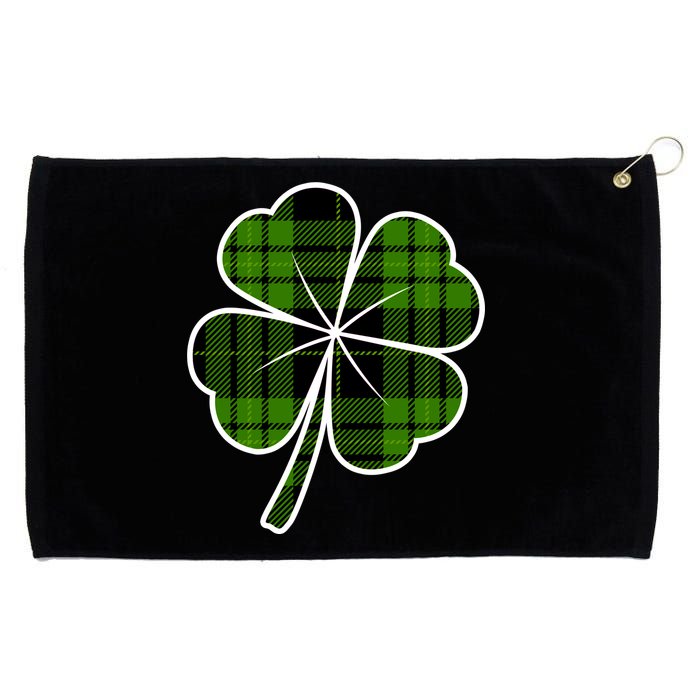 Four Leaf Clover Plaid Grommeted Golf Towel