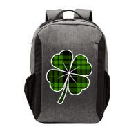 Four Leaf Clover Plaid Vector Backpack