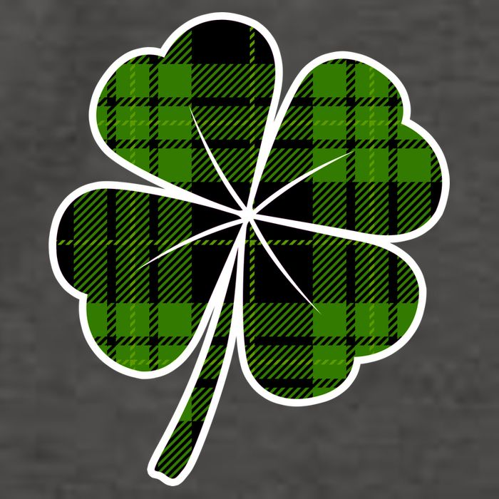 Four Leaf Clover Plaid Vector Backpack