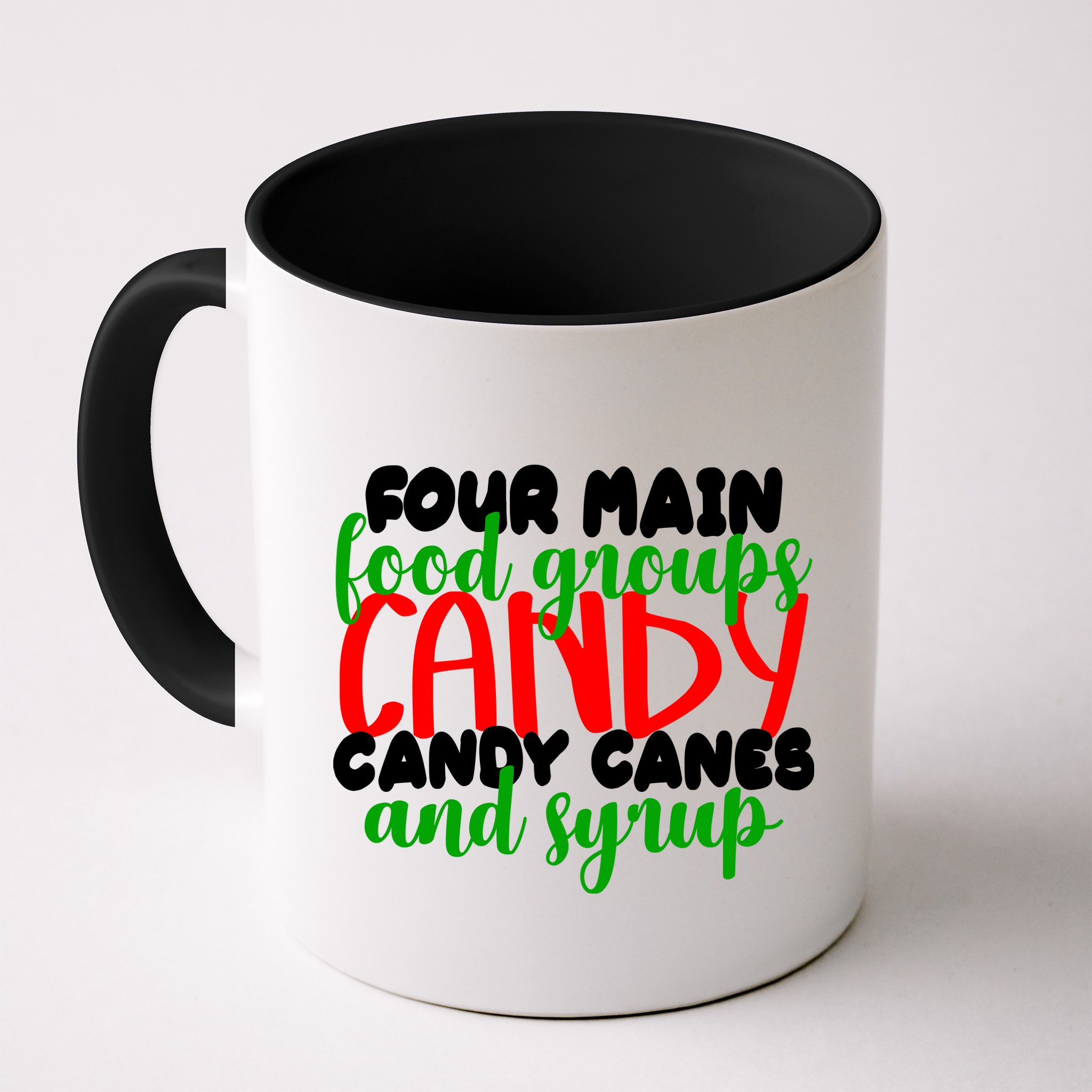 Four Main Food Groups Candy Canes & Syrup  Mug