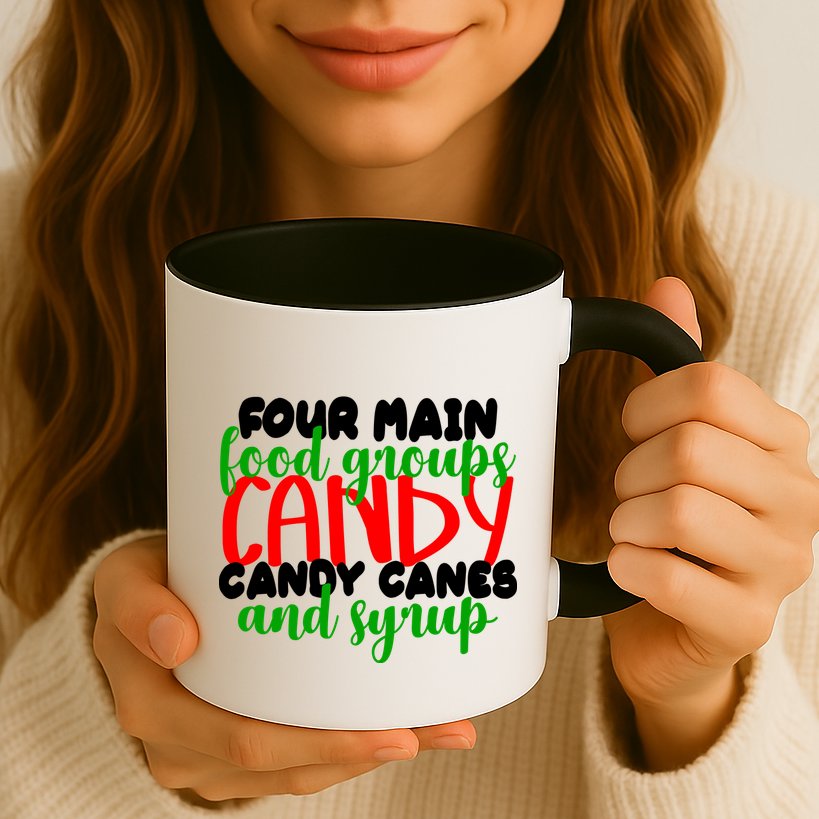 Four Main Food Groups Candy Canes & Syrup  Mug