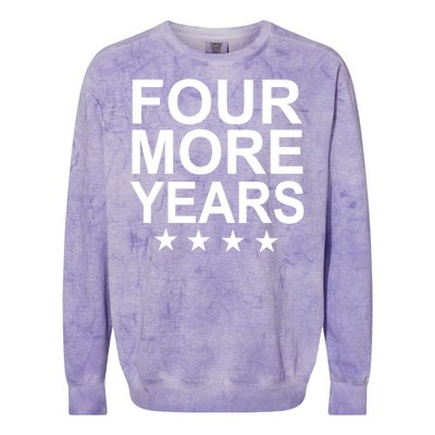 Four More Years Re-Elect Trump Colorblast Crewneck Sweatshirt