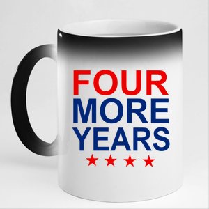 Four More Years Re-Elect Trump 11oz Black Color Changing Mug