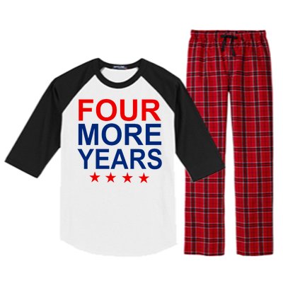 Four More Years Re-Elect Trump Raglan Sleeve Pajama Set