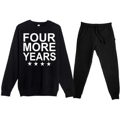 Four More Years Re-Elect Trump Premium Crewneck Sweatsuit Set