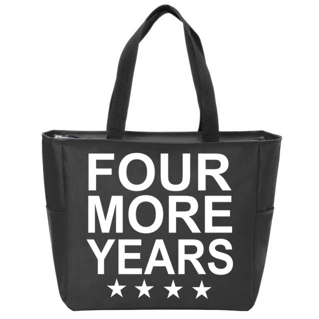 Four More Years Re-Elect Trump Zip Tote Bag