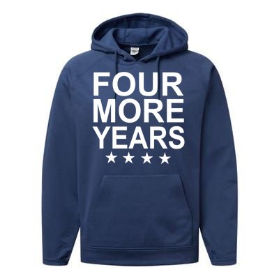 Four More Years Re-Elect Trump Performance Fleece Hoodie