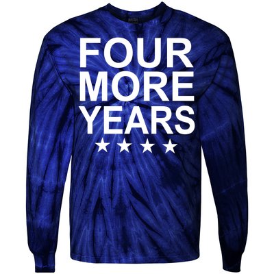 Four More Years Re-Elect Trump Tie-Dye Long Sleeve Shirt