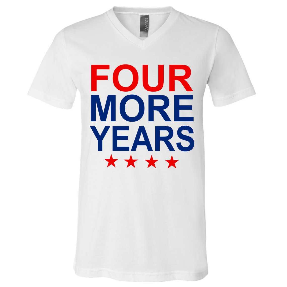 Four More Years Re-Elect Trump V-Neck T-Shirt