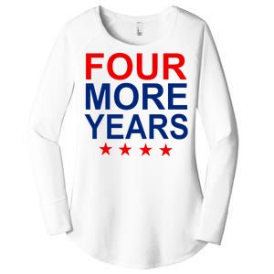 Four More Years Re-Elect Trump Women's Perfect Tri Tunic Long Sleeve Shirt