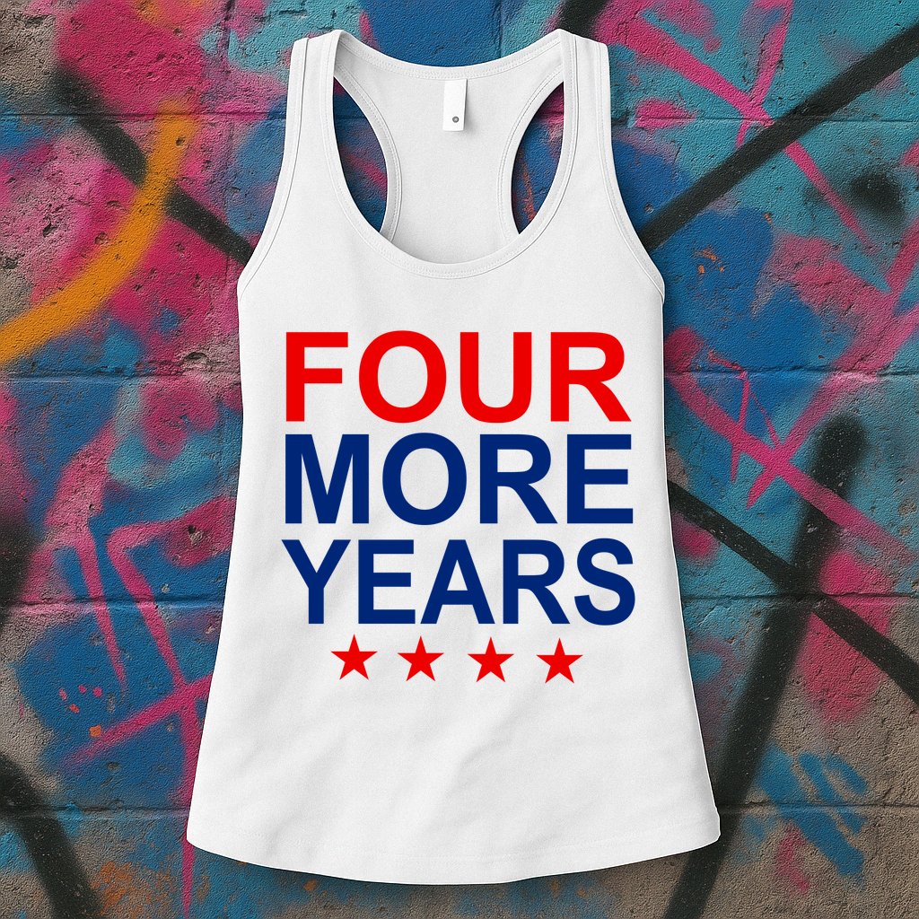 Four More Years Re-Elect Trump Womens Tank Top