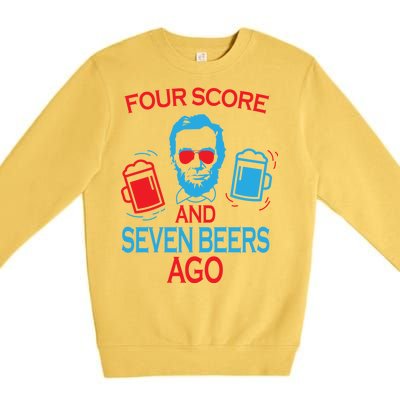 Four Score and Seven Beers Ago Premium Crewneck Sweatshirt