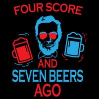 Four Score and Seven Beers Ago USA-Made Doggie Bandana