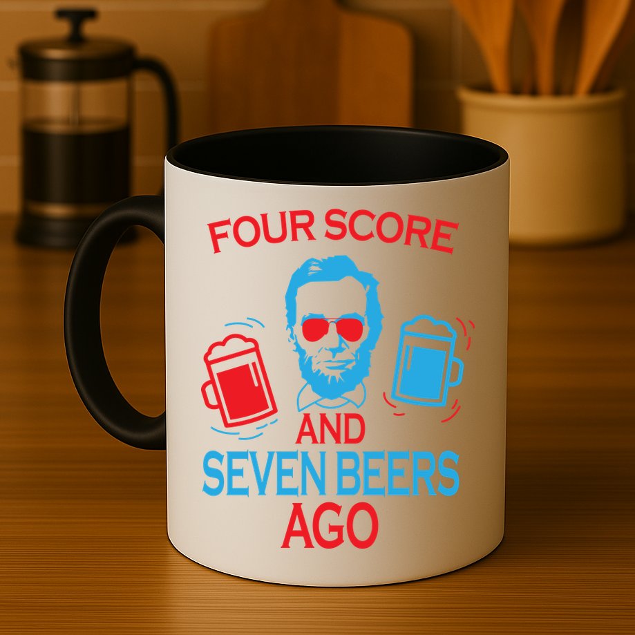 Four Score and Seven Beers Ago Mug