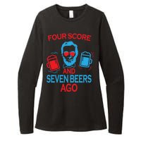 Four Score and Seven Beers Ago Womens CVC Long Sleeve Shirt