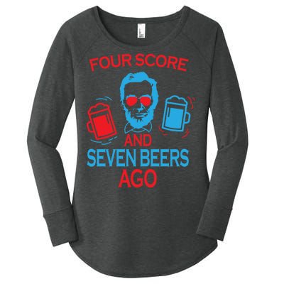 Four Score and Seven Beers Ago Women's Perfect Tri Tunic Long Sleeve Shirt