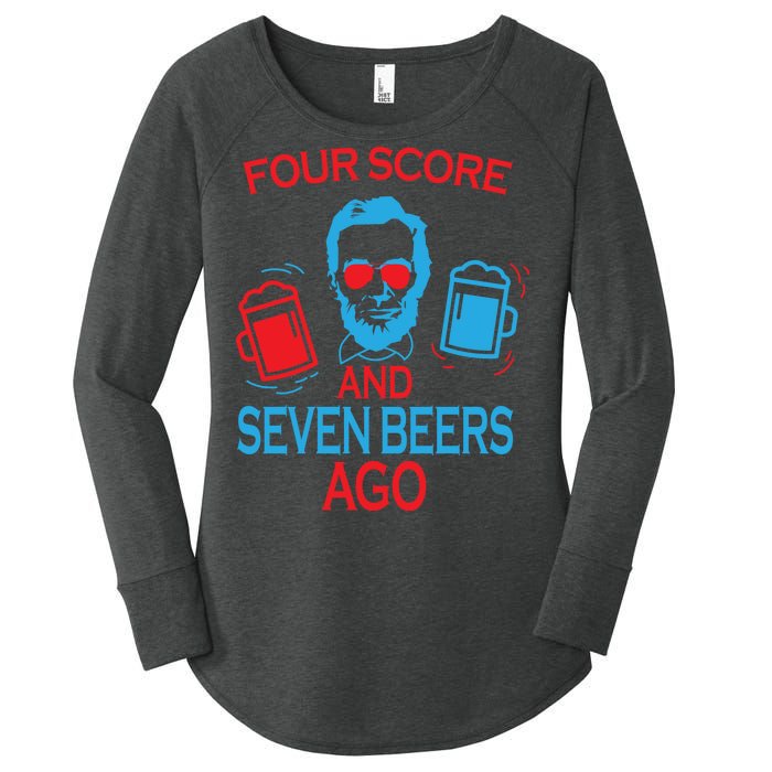 Four Score and Seven Beers Ago Women's Perfect Tri Tunic Long Sleeve Shirt