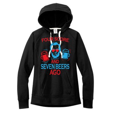 Four Score and Seven Beers Ago Women's Fleece Hoodie