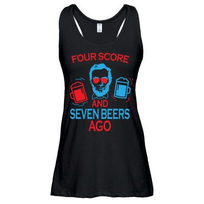 Four Score and Seven Beers Ago Ladies Essential Flowy Tank