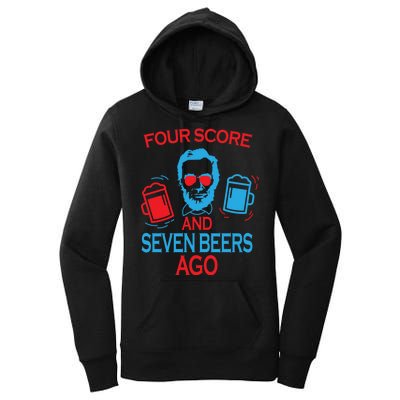 Four Score and Seven Beers Ago Women's Pullover Hoodie