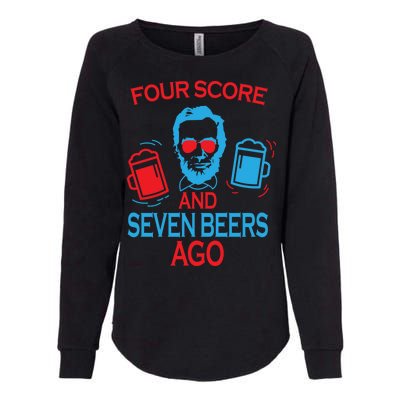 Four Score and Seven Beers Ago Womens California Wash Sweatshirt