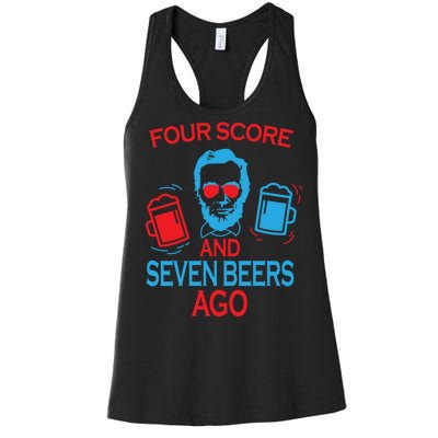 Four Score and Seven Beers Ago Women's Racerback Tank