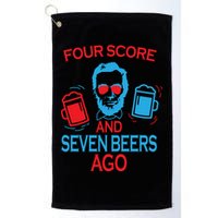 Four Score and Seven Beers Ago Golf Towel