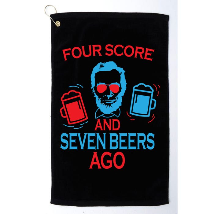 Four Score and Seven Beers Ago Golf Towel
