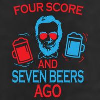 Four Score and Seven Beers Ago Golf Towel