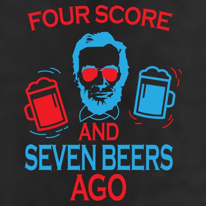 Four Score and Seven Beers Ago Golf Towel