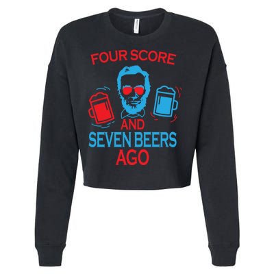 Four Score and Seven Beers Ago Cropped Pullover Crew