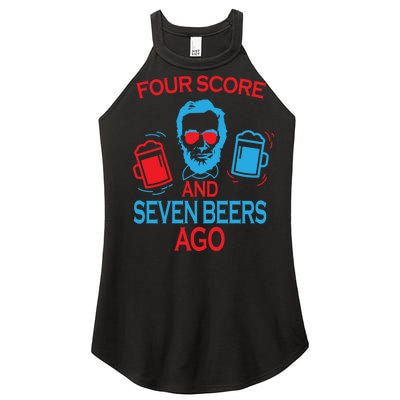 Four Score and Seven Beers Ago Women's Perfect Tri Rocker Tank