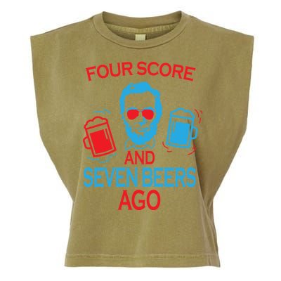 Four Score and Seven Beers Ago Garment-Dyed Women's Muscle Tee