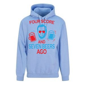 Four Score and Seven Beers Ago Unisex Surf Hoodie