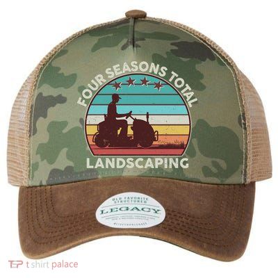 Four Season Total Landscaping Vintage Style Colors Legacy Tie Dye Trucker Hat