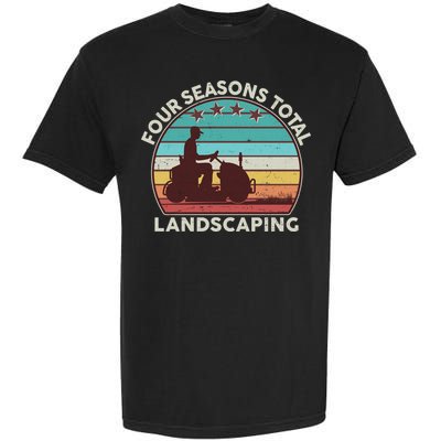 Four Season Total Landscaping Vintage Style Colors Garment-Dyed Heavyweight T-Shirt