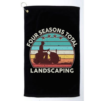 Four Season Total Landscaping Vintage Style Colors Golf Towel