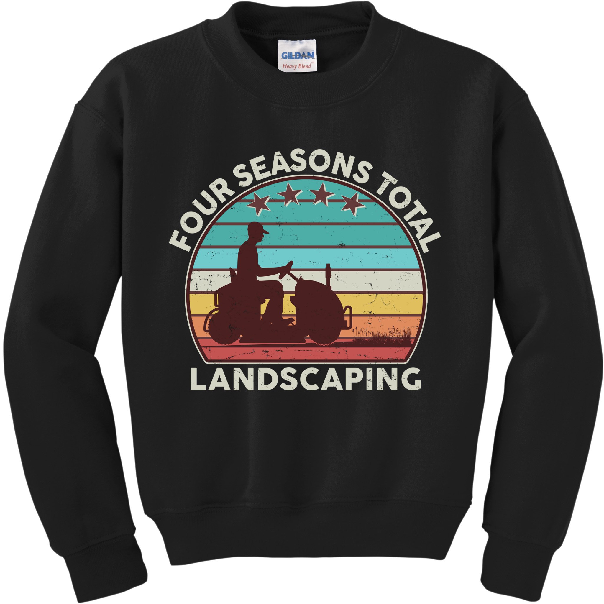 Four Season Total Landscaping Vintage Style Colors Kids Sweatshirt